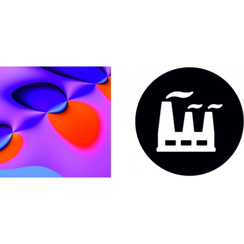 Wanduhr Kunststoff in der Küche APPLE, 35x35 cm