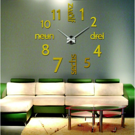 Moderne DIY DRIWAL 3D Wanduhr Moderne DIY DRIWAL 3D Wanduhr