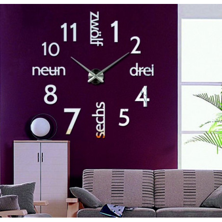 Moderne DIY DRIWAL 3D Wanduhr Moderne DIY DRIWAL 3D Wanduhr