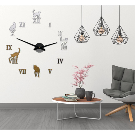 DIY CAFORD 2D Katze Wanduhr DIY CAFORD 2D Katze Wanduhr