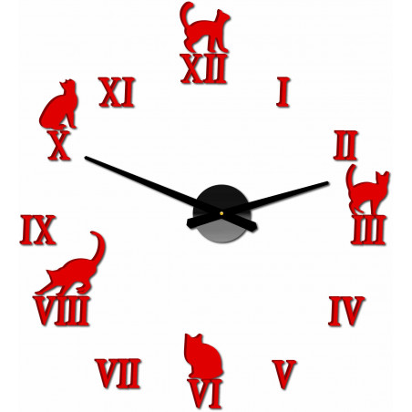 DIY CAFORD 2D Katze Wanduhr DIY CAFORD 2D Katze Wanduhr