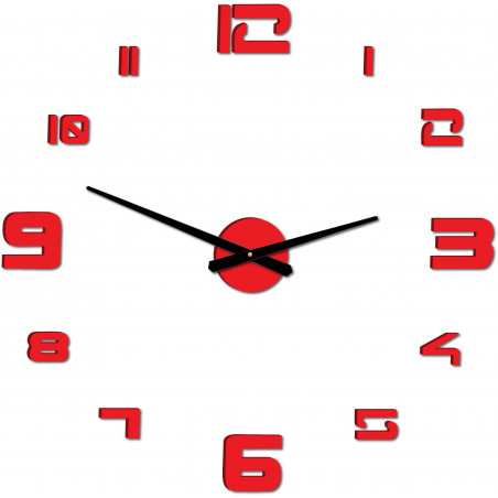 Wanduhr selbstklebend groß Plexiglas DIY STRONGO Wanduhr selbstklebend groß Plexiglas DIY STRONGO