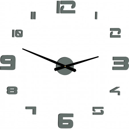 Wanduhr Kleber groß Plexi DIY STRONGO Wanduhr Kleber groß Plexi DIY STRONGO
