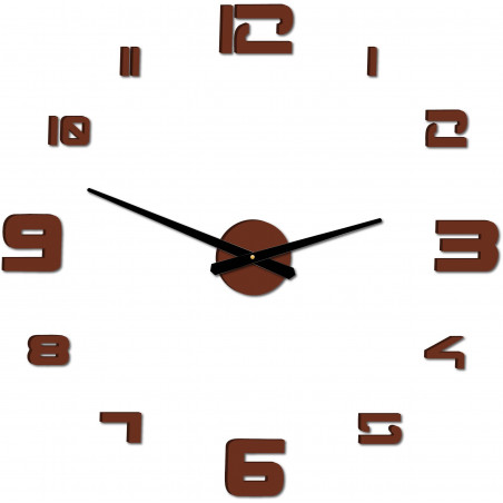 Wanduhr Kleber groß Plexi DIY STRONGO Wanduhr Kleber groß Plexi DIY STRONGO