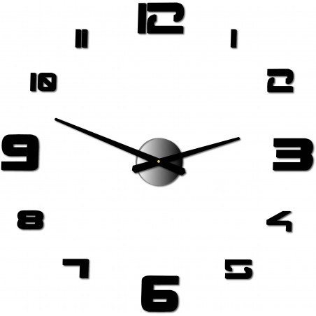 Wanduhr selbstklebend groß Plexiglas DIY STRONGO Wanduhr selbstklebend groß Plexiglas DIY STRONGO