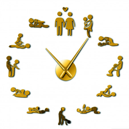 Kamasutra Spiegelwanduhr DIY 3D HROBESO Kamasutra Spiegelwanduhr DIY 3D HROBESO