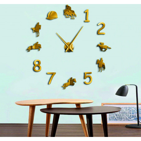 Wanduhr Rodeo-Pferdereiter 3D DIY HOME Wanduhr Rodeo-Pferdereiter 3D DIY HOME