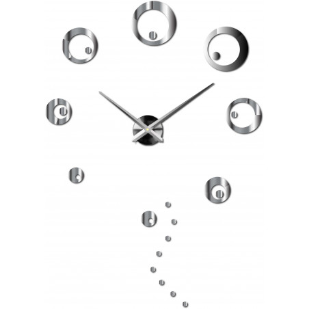 Wanduhr große Kreise selbstklebend DIY SVARBACH