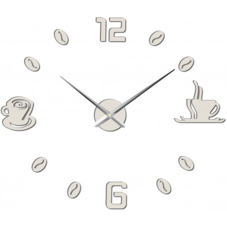 Große Wanduhr mit Klebstoff COFFE PLEXI Große Wanduhr mit Klebstoff COFFE PLEXI