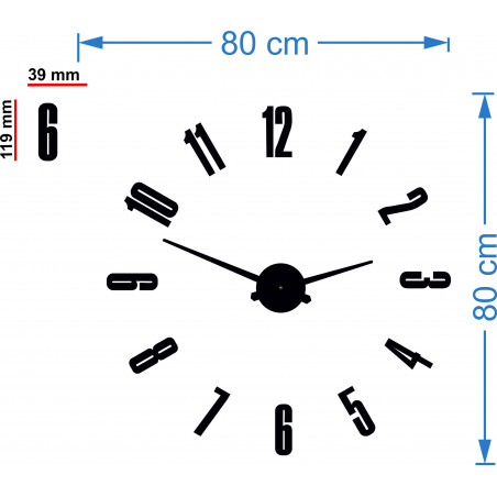 Wanduhr Spiegel HOPARTI 3D DIY Uhr als Bild. Wanduhr Spiegel HOPARTI 3D DIY Uhr als Bild.