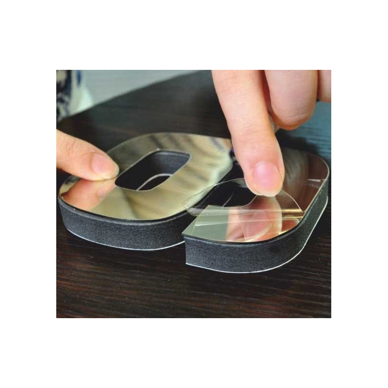 Wanduhr Spiegel HOPARTI 3D DIY Uhr als Bild.