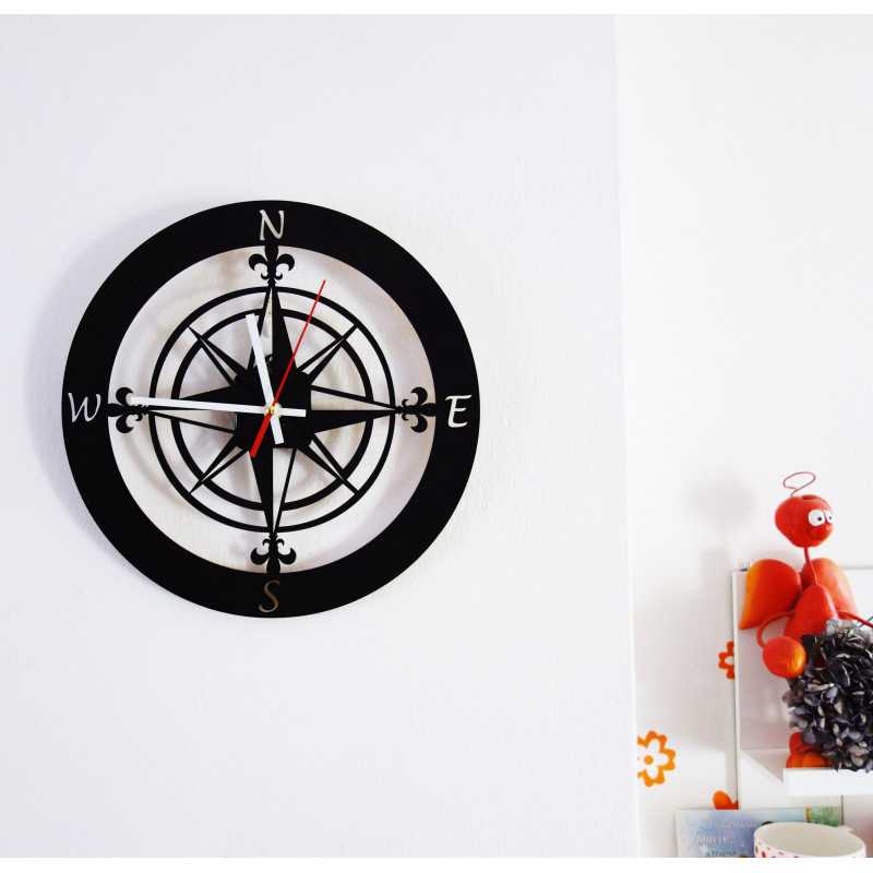 Wanduhr der Weltseite GUALD