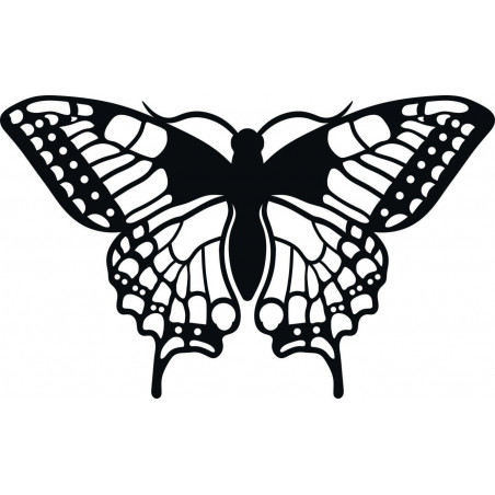 XLL 1100 X 647 mm Night butterfly carved from LEOPARTID wood plywood