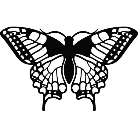 XLL 1100 X 647 mm Night butterfly carved from LEOPARTID wood plywood