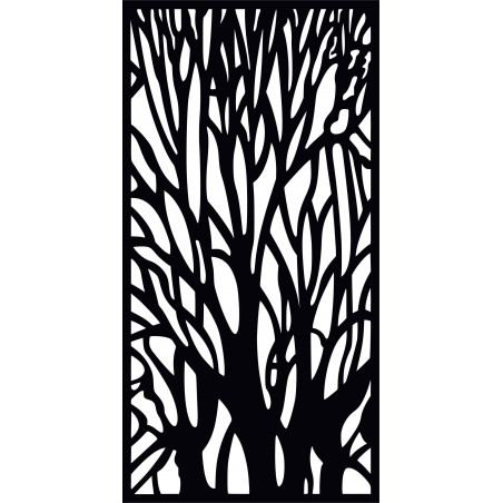 Hölzernes Bild auf dem Wandschattenbild von den Niederlassungen gemacht vom Sperrholzbaum Fibis