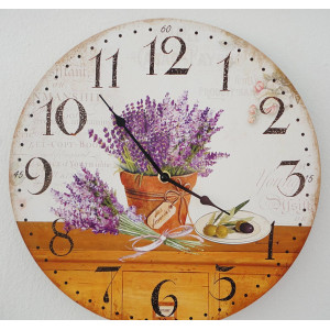 Holzuhr Lavendel Traum MDF . Fi 30 cm