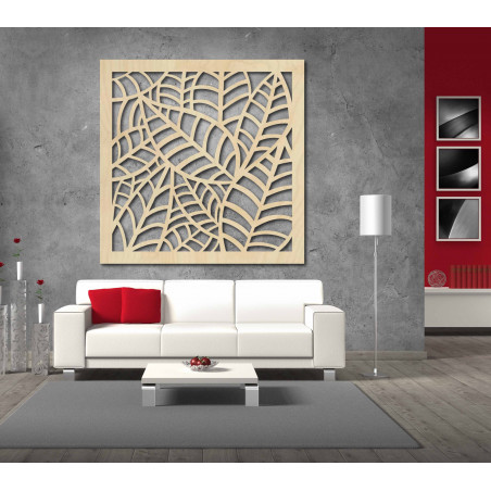 Wandgemälde aus Holzsperrholz geschnitzt Pappel FARN Wandgemälde aus Holzsperrholz geschnitzt Pappel FARN