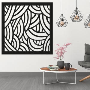 Schlafzimmerwandgemälde aus Pappel-Sperrholz geschnitzt PAPAGACI