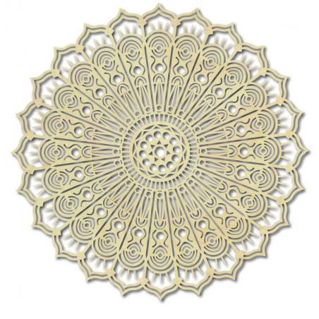 Mandala Blume des Friedens Holzwandbild aus Sperrholz SILVIA Mandala Blume des Friedens Holzwandbild aus Sperrholz SILVIA