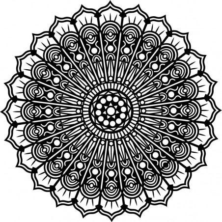 Mandala Blume des Friedens Holzwandbild aus Sperrholz SILVIA Mandala Blume des Friedens Holzwandbild aus Sperrholz SILVIA