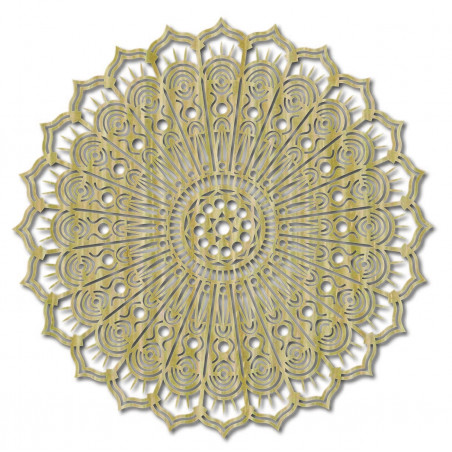 Mandala Blume des Friedens Holz Wandbild aus Sperrholz SILVIA Mandala Blume des Friedens Holz Wandbild aus Sperrholz SILVIA