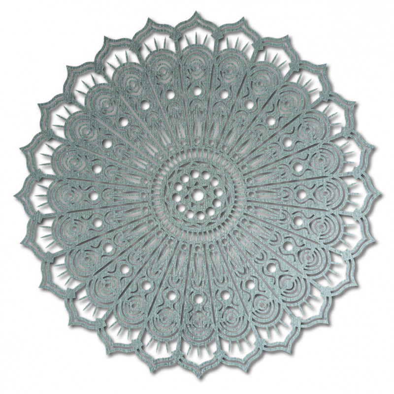 Mandala Blume des Friedens Holz Wandbild aus Sperrholz SILVIA