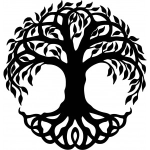 Moderne Holzwandmalerei aus Pappelsperrholz FIORA 2