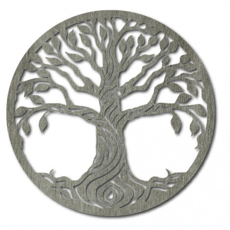 Wandbild eines Baumes aus Pappelsperrholz BIDHIA