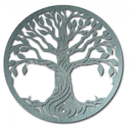 Wandbild eines Baumes aus Pappelsperrholz BIDHIA