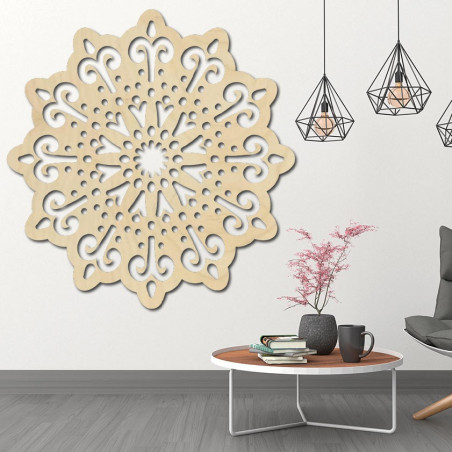 Wandbild Blume aus Sperrholz Wandbild Blume aus Sperrholz