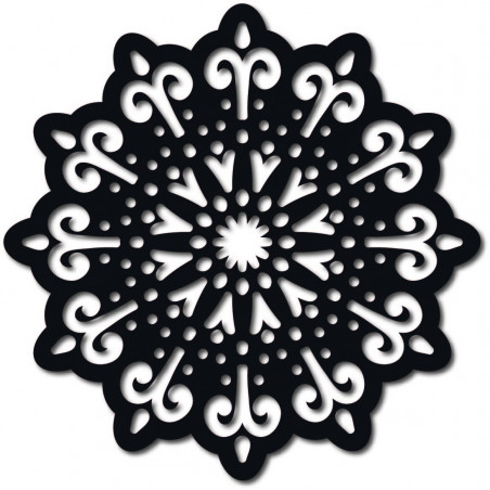 STYLESA modernes Wandbild Blume aus Sperrholz BELFON schwarz STYLESA modernes Wandbild Blume aus Sperrholz BELFON schwarz