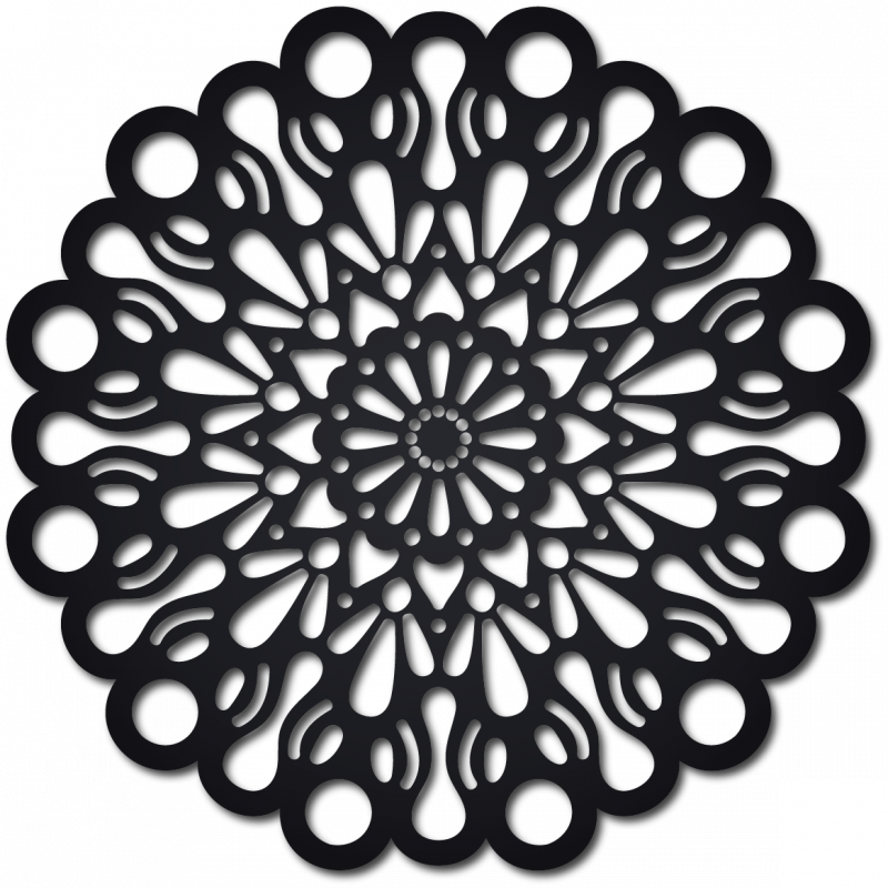 STYLESA Wandtattoo Holzbild auf Sperrholz ORFEA PR0224 schwarz