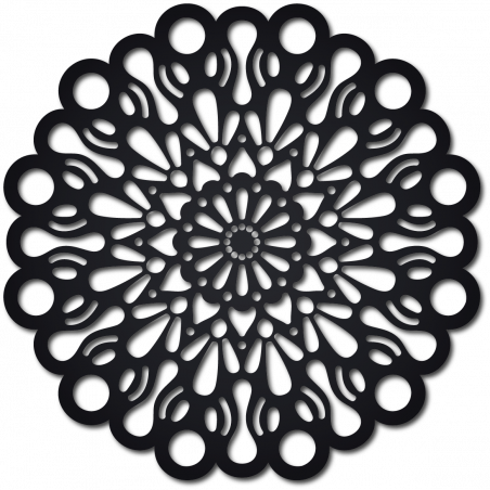 STYLESA Wandtattoo Holzbild auf Sperrholz ORFEA PR0224 schwarz