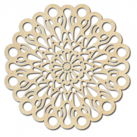 STYLESA Wandtattoo Holzbild auf Sperrholz ORFEA PR0224 schwarz