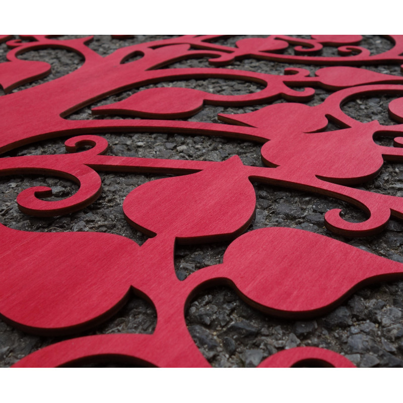 STYLESA Wandtattoo Holzbild auf Sperrholz ORFEA PR0224 schwarz