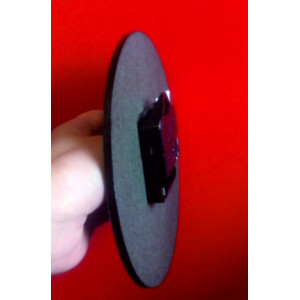 Willkommen bei mir zu Hause MDF-Holzuhr . Fi 15 cm 2