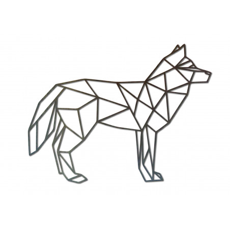 STYLESA geschnitztes Sperrholz-Wandgemälde Wolf PR0231 schwarz STYLESA geschnitztes Sperrholz-Wandgemälde Wolf PR0231 schwarz