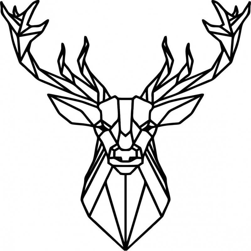 STYLESA geschnitztes Holzbild Hirsch PR0232 schwarz