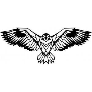 SENTOP geschnitztes Holzbild eines Adlers PR0233 schwarz 2