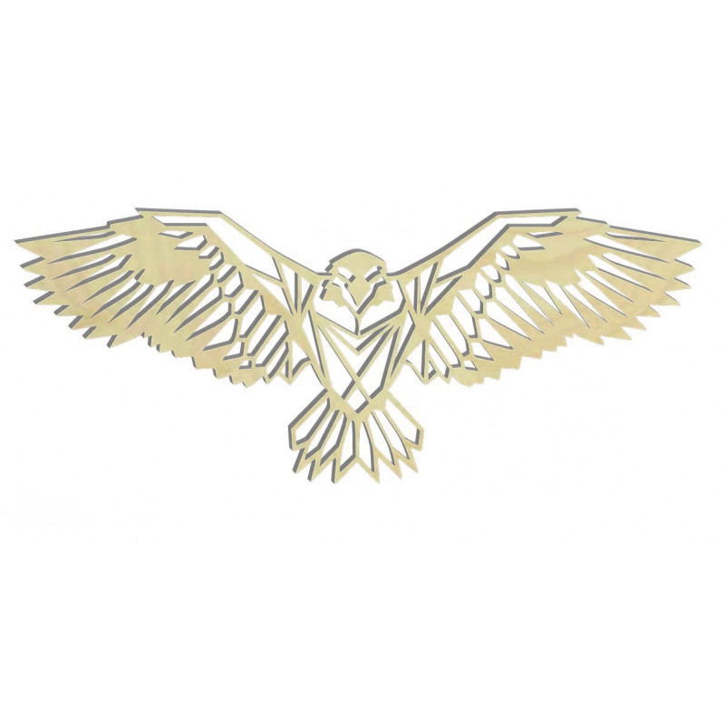 SENTOP geschnitztes Holzbild eines Adlers PR0233 schwarz