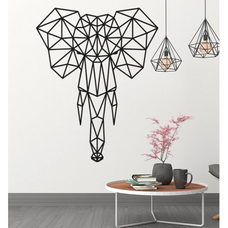 STYLESA Holzbild auf Sperrholz Elefant PR0238 schwarz