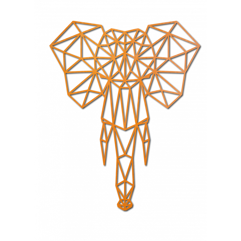 STYLESA Holzbild auf Sperrholz Elefant PR0238 schwarz