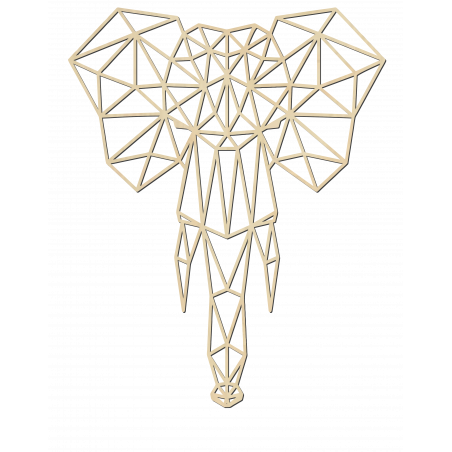 STYLESA Holzbild auf Sperrholz Elefant PR0238 schwarz