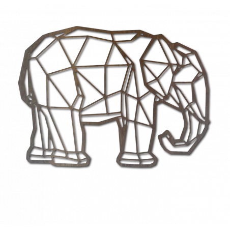STYLESA Holzbild auf Sperrholz Elefant PR0239 schwarz