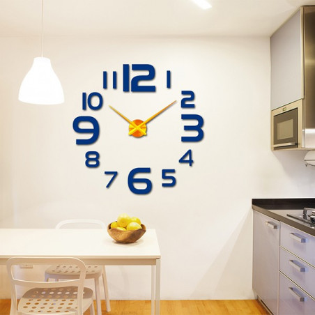 Große Wanduhr - moderne 3D Wanduhr zum Aufkleben. Wanduhren für die Küche und Wanduhren für das Wohnzimmer! Große Wanduhr - moderne 3D Wanduhr zum Aufkleben. Wanduhren für die Küche und Wanduhren für das Wohnzimmer!