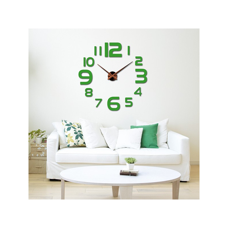 Große Wanduhr - moderne 3D Wanduhr zum Aufkleben. Wanduhren für die Küche und Wanduhren für das Wohnzimmer!
