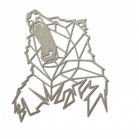 STYLESA geschnitzt Bild an der Wand aus Holz Bär PR0243 braun