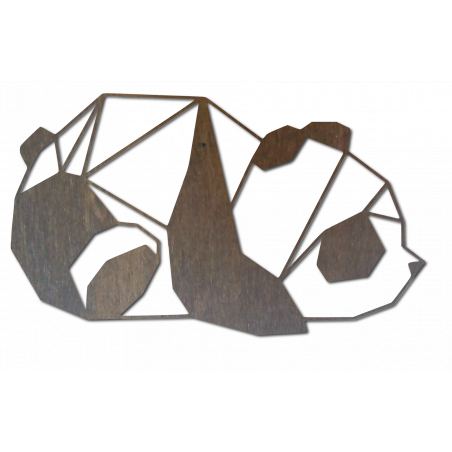 braune Panda Wandmalerei braune Panda Wandmalerei