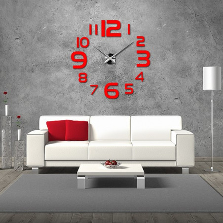Große Wanduhr - moderne 3D Wanduhr zum Aufkleben. Wanduhren für die Küche und Wanduhren für das Wohnzimmer! Große Wanduhr - moderne 3D Wanduhr zum Aufkleben. Wanduhren für die Küche und Wanduhren für das Wohnzimmer!
