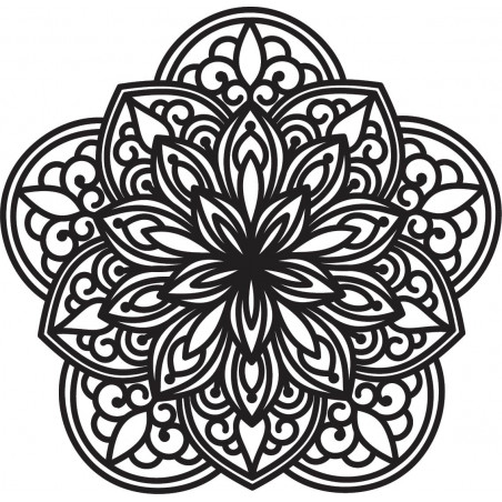 Magisches Mandala an der Wand Magisches Mandala an der Wand